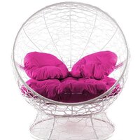 M-Group Апельсин 11520108 (белый ротанг/розовая подушка) Image #3