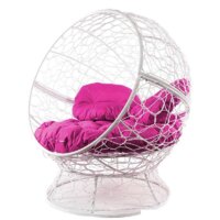 M-Group Апельсин 11520108 (белый ротанг/розовая подушка) Image #2