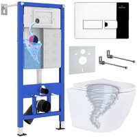 Roxen Antares Tornado в комплекте с инсталляцией StounFix Dual Fresh 6 в 1 968316 (кнопка: хром глянцевый)