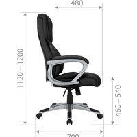 CHAIRMAN CH665 (экокожа, черный) Image #5