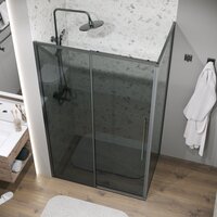 Grossman Galaxy 100x90x195 120.K33.01.1090.42.10 (графит сатин/стекло тонированное) Image #9