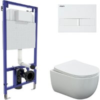 Berges Wasserhaus Ventas Rimless + Visam Slim 525 EX-043308 (с сиденьем)