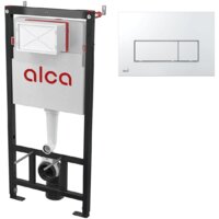 Alcaplast AM101/1120 + кнопка Thin M571 (хром глянцевый)