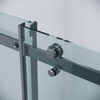 Grossman Classic 160х80х195 120.K33.04.1680.42.00 (графит сатин/стекло прозрачное) Image #4