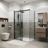 Grossman Classic 160х80х195 120.K33.04.1680.42.00 (графит сатин/стекло прозрачное) Image #8