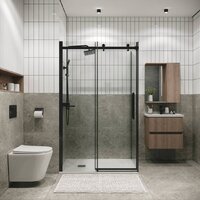 Grossman Classic 160х80х195 120.K33.04.1680.42.00 (графит сатин/стекло прозрачное) Image #6