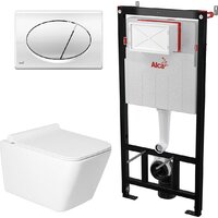 Saniteco KW-9004W в комплекте с инсталляцией + AM101/1120 + M71-BL-01