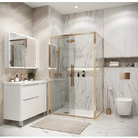 Grossman Cosmo 130x80x195 120.K33.02.1380.32.00 (золото сатин/прозрачное стекло) Image #8