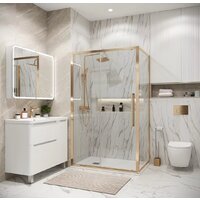 Grossman Cosmo 130x80x195 120.K33.02.1380.32.00 (золото сатин/прозрачное стекло) Image #6