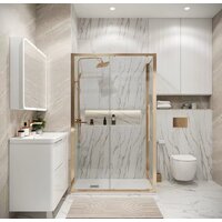 Grossman Cosmo 130x80x195 120.K33.02.1380.32.00 (золото сатин/прозрачное стекло) Image #7