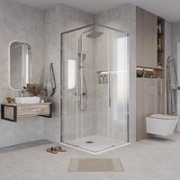 Grossman Galaxy 100x90x195 300.K33.01.1090.10.00 (хром/прозрачное стекло) Image #9