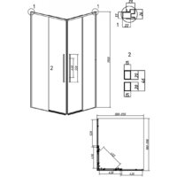 Grossman Galaxy 100x90x195 300.K33.01.1090.10.00 (хром/прозрачное стекло) Image #11