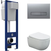 Berges Wasserhaus Ventas Rimless + АТОМ 410 AT-043341 (с сиденьем)