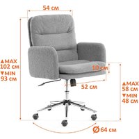 TetChair Dover (хром/букле/коричневый) Image #12