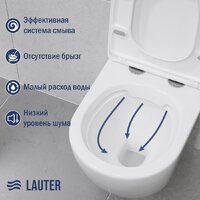 Lauter Vortex 2110830 с кнопкой 219701HD (узкая, хром) Image #4