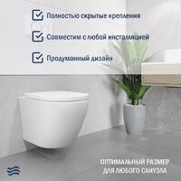 Lauter Vortex 2110830 с кнопкой 219701HD (узкая, хром) Image #6