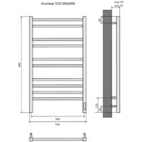 Aquatek Альтаир П10 500x900 (Quick Touch, черный муар) Image #11
