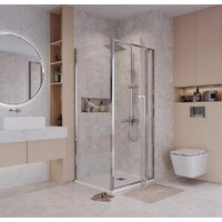 Niagara 100x100x195 NG-66-10A-A100-34 (хром/прозрачное стекло) Image #9