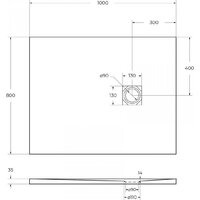 BelBagno TRAY-MR-UNO-AH-100/80-35-W-NO Image #5