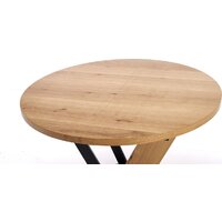 Halmar Fanis okragly 120-160/120/78 (натуральный/черный) Image #12