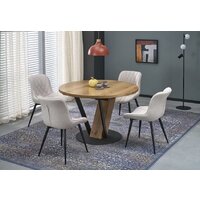 Halmar Fanis okragly 120-160/120/78 (натуральный/черный)