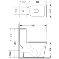 Lauter W09 P-TRAP 21900002 + гигиенический душ Breez 21GN7071CH (горизонтальный выпуск) Image #19