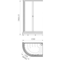 Radomir 120x80 1-09-1-0-0-0080 (прозрачное стекло) Image #2