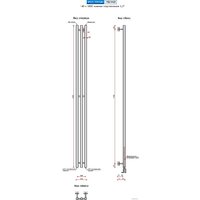 Ростела Мини 1/2" 3 перекладины 180 см (хром) Image #2