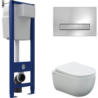 Berges Wasserhaus Ventas Rimless + АТОМ 410 AT-043340 (с сиденьем)