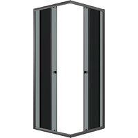 Niagara Eco NG-1008-14QT 80x80x190 (черный/стекло тонированное) Image #2