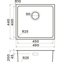 Omoikiri Tadzava 49-U/I-LG 4993263 (светлое золото) Image #4
