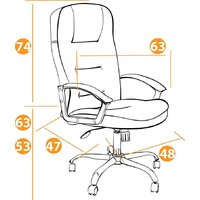 TetChair Сн9944 (иск. кожа/ткань, хром/черный) Image #11