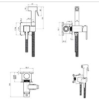 Lauter W76 P-TRAP 21122762 + гигиенический душ Mild 21LT072BM (горизонтальный выпуск) Image #23