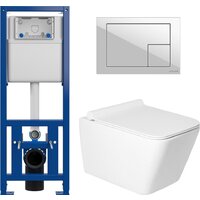 Saniteco KW-9004W в комплекте с инсталляцией + 64077 + S-IN-MZ-LINK_PRO