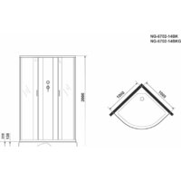 Niagara NG-6702-14BKG 100x100x200 Image #4