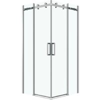 Grossman Classic 100x100x195 300.K33.04.1010.10.00 (хром/прозрачное стекло)