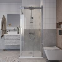 Grossman Classic 100x100x195 300.K33.04.1010.10.00 (хром/прозрачное стекло) Image #8