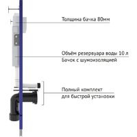 Berges Wasserhaus Vita Rimless 043371 (с сиденьем) Image #6