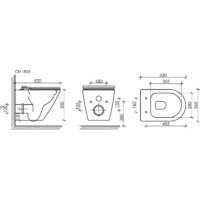 Ceramica Nova Rimless CN1804 + 38772001 Image #11