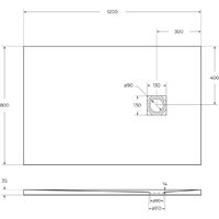 BelBagno TRAY-MR-UNO-AH-120/80-35-W-BO Image #5