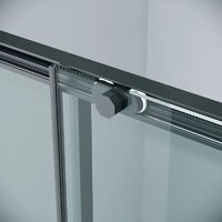 Grossman Style 100x90x195 120.K33.05.1090.21.00 (черный матовый/прозрачное стекло) Image #6