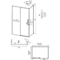Grossman Style 100x90x195 120.K33.05.1090.21.00 (черный матовый/прозрачное стекло) Image #10