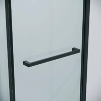 Grossman Style 100x90x195 120.K33.05.1090.21.00 (черный матовый/прозрачное стекло) Image #4