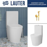 Lauter W76 P-TRAP 21122761 + гигиенический душ Neo 21LT0474GL (горизонтальный выпуск)