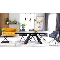 Signal Salvadore Ceramic 160/240x90 (серый мрамор/черный матовый) Image #11