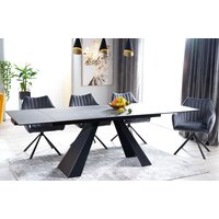 Signal Salvadore Ceramic 160/240x90 (серый мрамор/черный матовый) Image #12