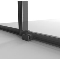 Niagara 130x100x195 NG-84-13AB-A100B-34 (черный матовый/прозрачное стекло) Image #2