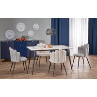 Halmar Emilio 120 120/70/76 (белый мрамор/черный)