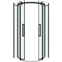 Grossman Classic 100x100x195 301.K33.04.1010.21.00 (черный матовый/прозрачное стекло) Image #2