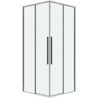 Grossman Galaxy 110x100x195 300.K33.01.1110.10.00 (хром/прозрачное стекло) Image #1